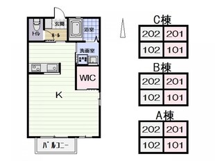 FニイジマIIIの物件間取画像